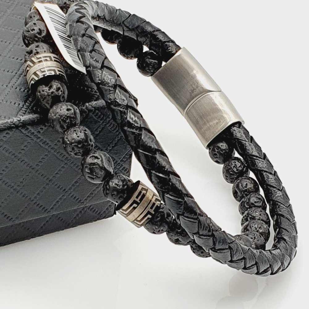 Beads & Leather Bracelets for men, MO112 - Picture 16 of 16